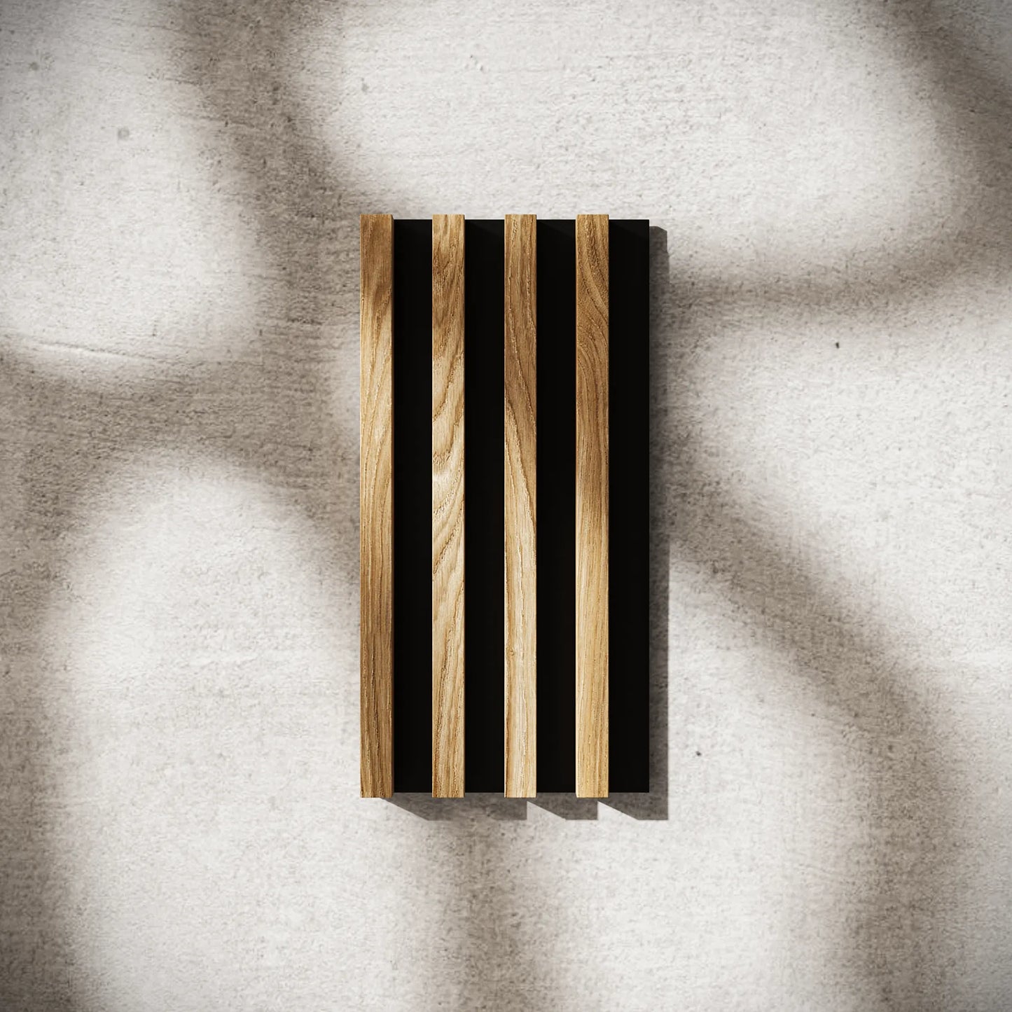 Panou Riflaj Decorativ Acustic, Stejar Saragossa, Baza Pâslă, 2600x400mm, 1,04m²