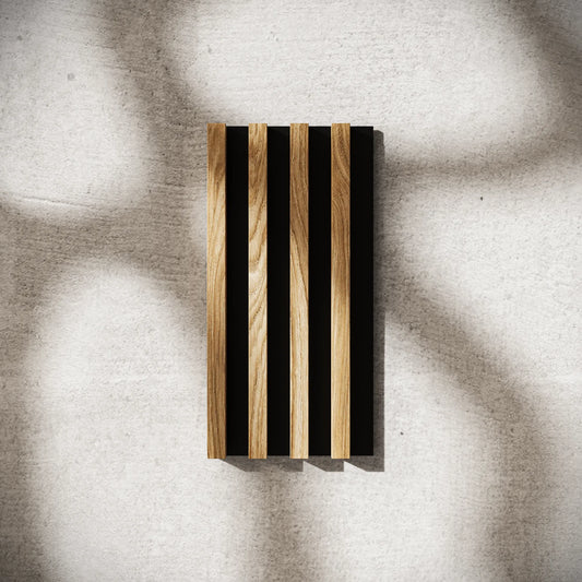 Mostra - Panou Acustic - Riflaj Stejar Auriu – Suport Pâslă