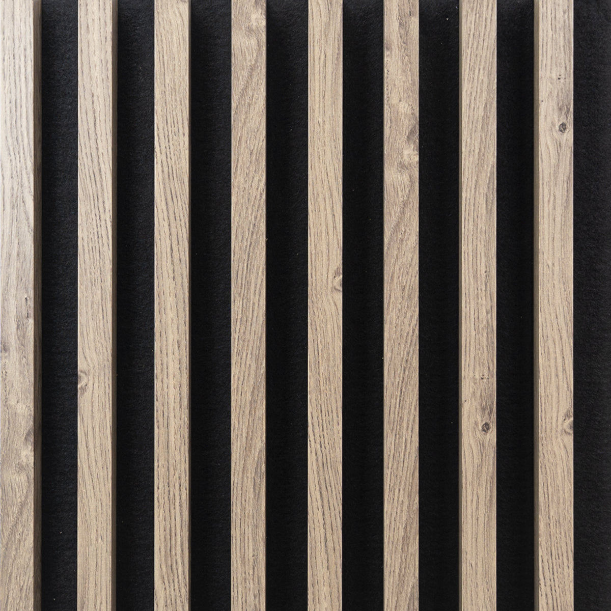 Panou Riflaj Decorativ Acustic, Stejar Alpine, Baza Pâslă, 2600x400mm, 1,04m²