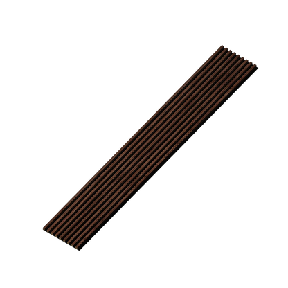 Panou Riflaj Decorativ Acustic, Nuc, Baza Pâslă, 2600x400mm, 1,04m²