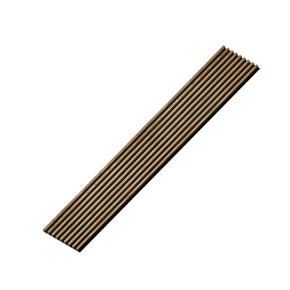 Panou Riflaj Decorativ, Stejar Saragossa, Baza HDF Negru, 2600x400mm, 1,04m²