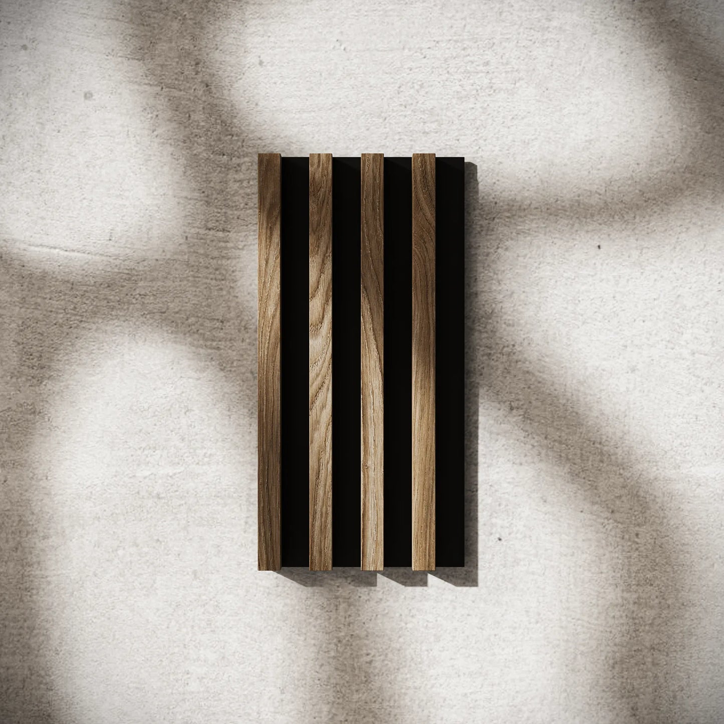 Panou Riflaj Decorativ Acustic, Stejar Alpine, Baza Pâslă, 2600x400mm, 1,04m²